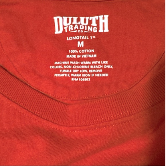Duluth Long Sleeve Long Tail T Size Medium - Picture 2 of 2